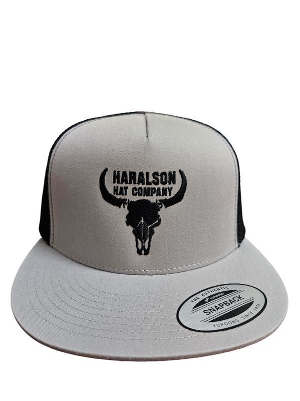 Haralson Hat Co Skull Grey/Black