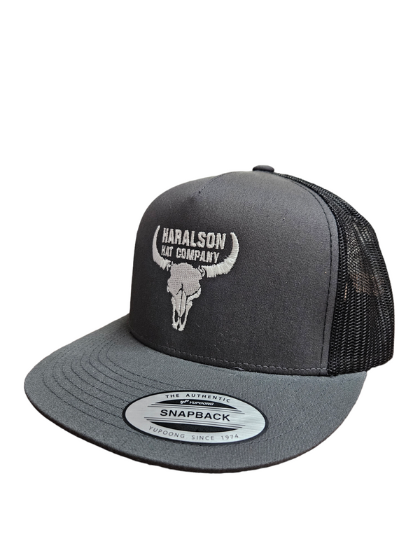 Haralson Hat Co Skull Charcoal/Black
