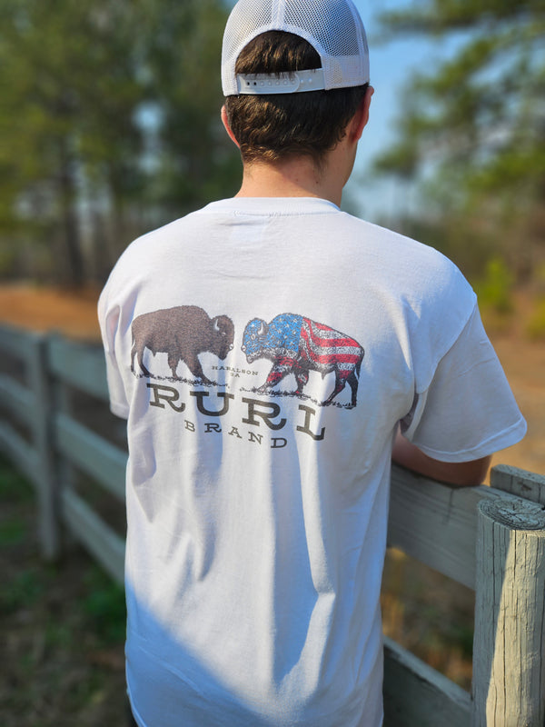 RURL Bison USA Made T Shirt