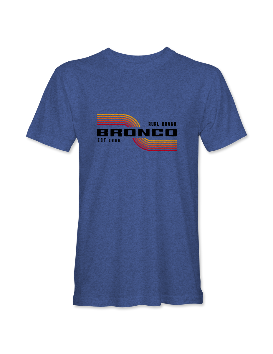 Rambler Bronco T-Shirt | Topless Ford Bronco Logo Tee by Laid-Back USA M