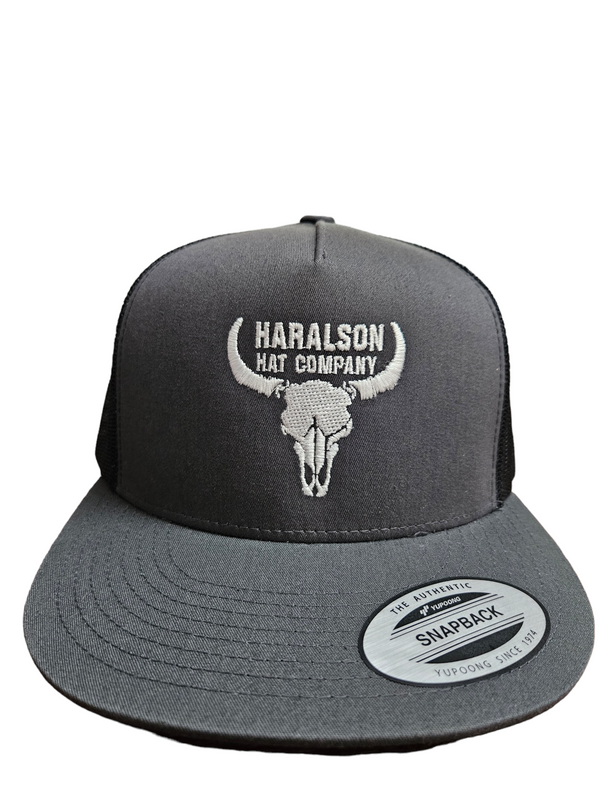 Haralson Hat Co Skull Charcoal/Black